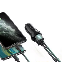 UGreen Ładowarka samochodowa UGREEN 2x USB 24W 4,8 A (2x 2,4 A) czarny (50875)