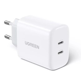 UGreen Ładowarka sieciowa UGREEN 2x USB Typ C 40W Power Delivery biały (10343)