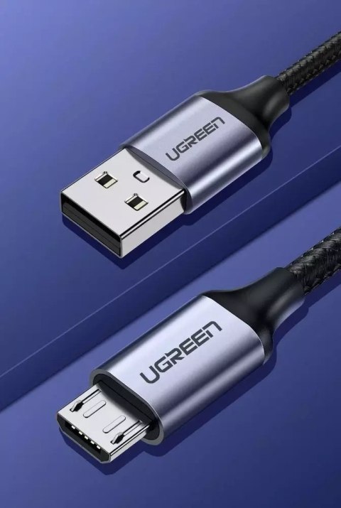 UGreen Ugreen kabel przewód USB - micro USB 1m szary (60146) UGreen Ugreen kabel przewód USB - micro USB 1m szary (60146)