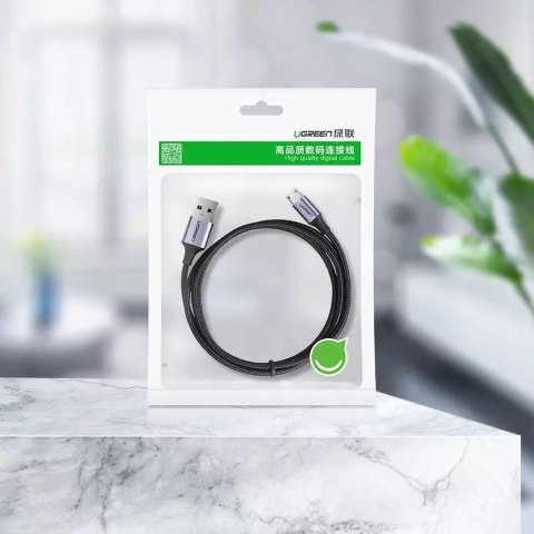 UGreen Ugreen kabel przewód USB - micro USB 1m szary (60146) UGreen Ugreen kabel przewód USB - micro USB 1m szary (60146)