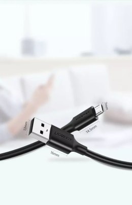 UGreen Ugreen kabel przewód USB - micro USB 2A 2m czarny (60138)