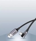 UGreen Ugreen kątowy kabel przewód USB - USB Typ C 2m 3A szary (50942)