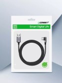 UGreen Ugreen kątowy kabel przewód USB - USB Typ C 2m 3A szary (50942)