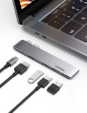 UGreen Wielofunkcyjny HUB UGREEN 2x USB Typ C na USB Typ C PD (Thunderbolt 3, 100W, 4K@60 Hz, 10 Gbps) / HDMI 4K@30 Hz / 3x USB 3.0 do 
