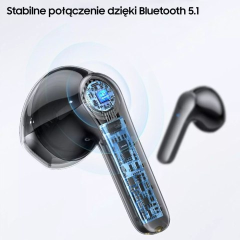 Usams Słuchawki Bluetooth 5.1 USAMS TWS XH Series Dual mic bezprzewodowe niebieski/blue BHUXH03 Usams Słuchawki Bluetooth 5.1 USAMS TWS XH Series Dual mic bezprzewodowe niebieski/blue BHUXH03
