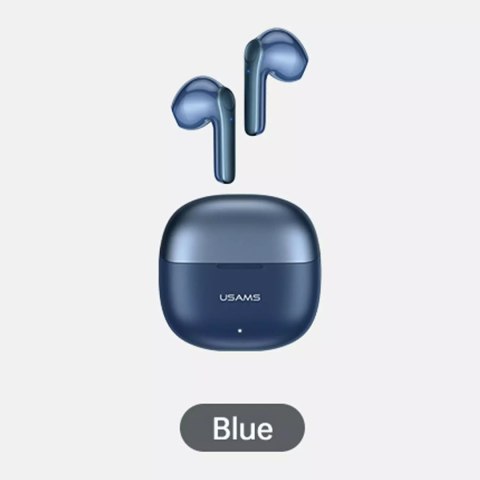Usams Słuchawki Bluetooth 5.1 USAMS TWS XH Series Dual mic bezprzewodowe niebieski/blue BHUXH03 Usams Słuchawki Bluetooth 5.1 USAMS TWS XH Series Dual mic bezprzewodowe niebieski/blue BHUXH03