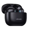 Usams Słuchawki Bluetooth 5.2 USAMS TWS NX10 Series Dual mic bezprzewodowe czarny/black BHUNX01