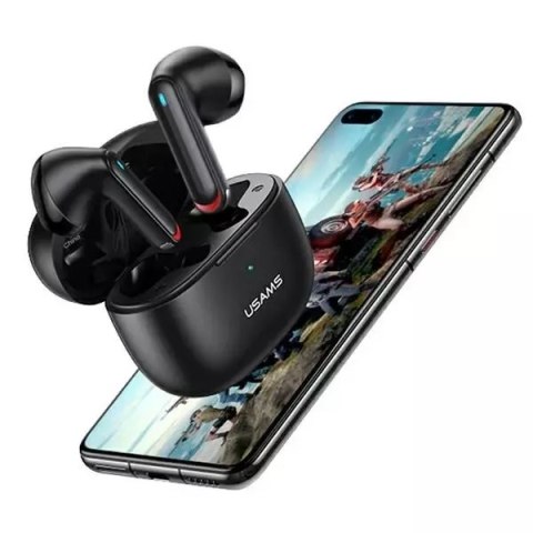 Usams Słuchawki Bluetooth 5.2 USAMS TWS NX10 Series Dual mic bezprzewodowe czarny/black BHUNX01 Usams Słuchawki Bluetooth 5.2 USAMS TWS NX10 Series Dual mic bezprzewodowe czarny/black BHUNX01