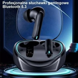 Usams Słuchawki Bluetooth 5.3 USAMS TWS XJ13 series Gaming Earbuds bezprzewodowe czarny/black BHUXJ01 (US-XJ13)