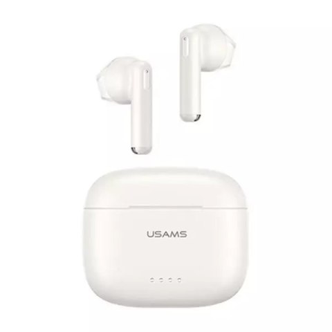 Usams Słuchawki Bluetooth 5.3 USAMS TWS US Series Dual mic bezprzewodowe białe/white BHUUS02 Usams Słuchawki Bluetooth 5.3 USAMS TWS US Series Dual mic bezprzewodowe białe/white BHUUS02