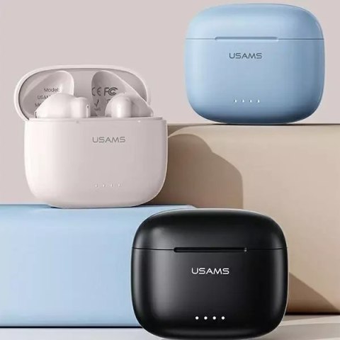 Usams Słuchawki Bluetooth 5.3 USAMS TWS US Series Dual mic bezprzewodowe niebieskie/blue BHUUS03 Usams Słuchawki Bluetooth 5.3 USAMS TWS US Series Dual mic bezprzewodowe niebieskie/blue BHUUS03