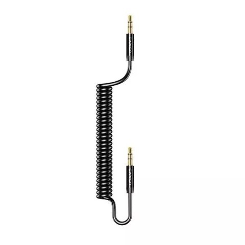 Usams USAMS Adapter Spring audio jack 3,5mm -3,5mm 1,2m czarny/black SJ256YP01 (US-SJ256) Usams USAMS Adapter Spring audio jack 3,5mm -3,5mm 1,2m czarny/black SJ256YP01 (US-SJ256)