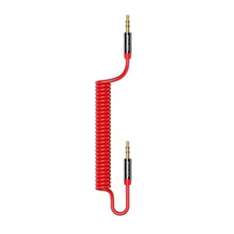 Usams USAMS Adapter Spring audio jack 3,5mm -3,5mm 1,2m czerwony/red SJ256YP02 (US-SJ256) Usams USAMS Adapter Spring audio jack 3,5mm -3,5mm 1,2m czerwony/red SJ256YP02 (US-SJ256)