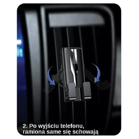 Usams USAMS Uchwyt do kratki wentylacyjnej Gravity czarny/black ZJ058ZJ01 (US-ZJ058) Usams USAMS Uchwyt do kratki wentylacyjnej Gravity czarny/black ZJ058ZJ01 (US-ZJ058)