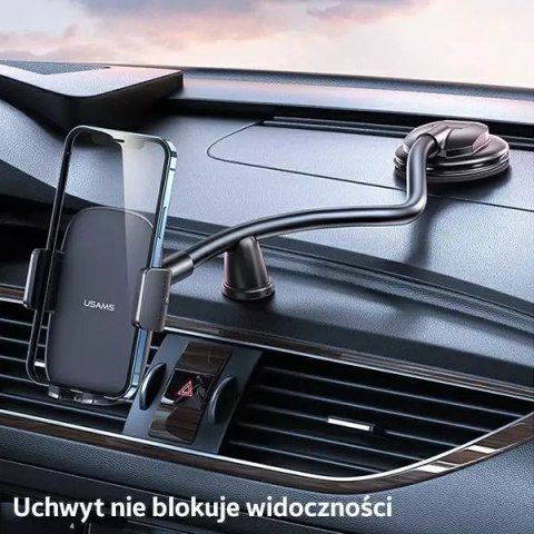 Usams USAMS Uchwyt na kokpit czarny/black ZJ065ZJ01 (US-ZJ065) Usams USAMS Uchwyt na kokpit czarny/black ZJ065ZJ01 (US-ZJ065)