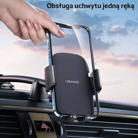 Usams USAMS Uchwyt na kokpit czarny/black ZJ065ZJ01 (US-ZJ065) Usams USAMS Uchwyt na kokpit czarny/black ZJ065ZJ01 (US-ZJ065)
