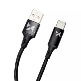 Wozinsky Wozinsky kabel USB - USB Typ C 2,4A 1m czarny (WUC-C1B)