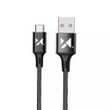 Wozinsky Wozinsky kabel USB - USB Typ C 2,4A 2m czarny(WUC-C2B)