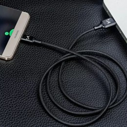 Wozinsky Wozinsky kabel USB - USB Typ C 2,4A 2m czarny(WUC-C2B)