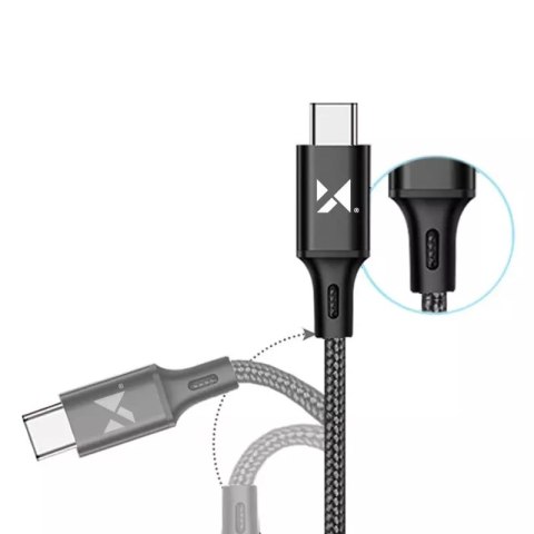 Wozinsky Wozinsky kabel USB - USB Typ C 2,4A 2m czarny(WUC-C2B) Wozinsky Wozinsky kabel USB - USB Typ C 2,4A 2m czarny(WUC-C2B)