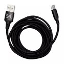 Wozinsky Wozinsky kabel USB - USB Typ C 2,4A 2m czarny(WUC-C2B)
