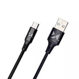 Wozinsky Wozinsky kabel przewód USB - microUSB 2,4A 1m czarny (WUC-M1B)