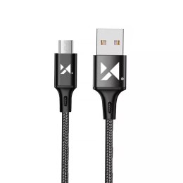 Wozinsky Wozinsky kabel przewód USB - microUSB 2,4A 1m czarny (WUC-M1B)