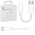 Apple Adapter przejściówka Apple MU7E2ZM/A blister USB-C na jack 3,5mm gniazdo słuchawkowe biały