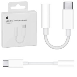 Apple Adapter przejściówka Apple MU7E2ZM/A blister USB-C na jack 3,5mm gniazdo słuchawkowe biały