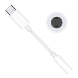 Apple Adapter przejściówka Apple MU7E2ZM/A blister USB-C na jack 3,5mm gniazdo słuchawkowe biały