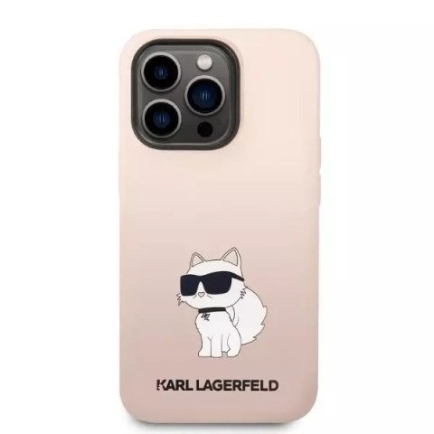 Karl Lagerfeld Etui Karl Lagerfeld KLHCP14XSNCHBCP do iPhone 14 Pro Max 6,7" hardcase Silicone Choupette różowy/pink Karl Lagerfeld Etui Karl Lagerfeld KLHCP14XSNCHBCP do iPhone 14 Pro Max 6,7" hardcase Silicone Choupette różowy/pink