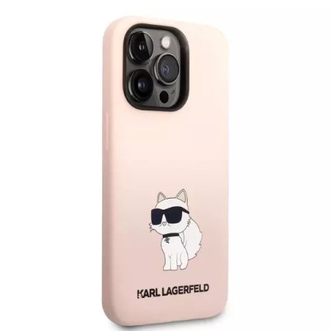 Karl Lagerfeld Etui Karl Lagerfeld KLHCP14XSNCHBCP do iPhone 14 Pro Max 6,7" hardcase Silicone Choupette różowy/pink Karl Lagerfeld Etui Karl Lagerfeld KLHCP14XSNCHBCP do iPhone 14 Pro Max 6,7" hardcase Silicone Choupette różowy/pink