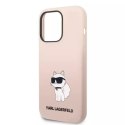 Karl Lagerfeld Etui Karl Lagerfeld KLHCP14XSNCHBCP do iPhone 14 Pro Max 6,7" hardcase Silicone Choupette różowy/pink