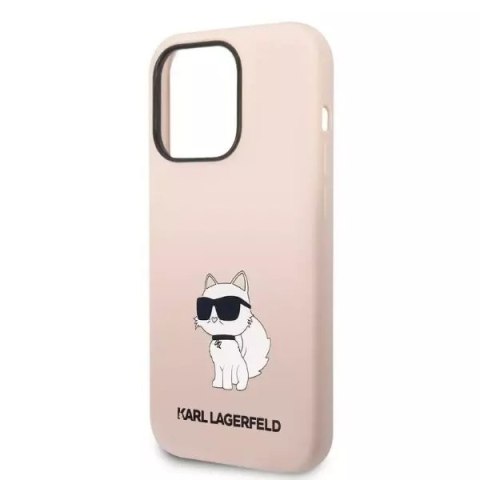 Karl Lagerfeld Etui Karl Lagerfeld KLHCP14XSNCHBCP do iPhone 14 Pro Max 6,7" hardcase Silicone Choupette różowy/pink Karl Lagerfeld Etui Karl Lagerfeld KLHCP14XSNCHBCP do iPhone 14 Pro Max 6,7" hardcase Silicone Choupette różowy/pink