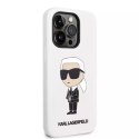 Karl Lagerfeld Etui Karl Lagerfeld KLHCP14XSNIKBCH do iPhone 14 Pro Max 6,7" hardcase Silicone Ikonik biały/white