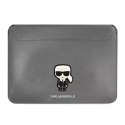 Karl Lagerfeld Karl Lagerfeld Sleeve KLCS14PISFG 13/14" srebrny/siver Saffiano Ikonik Karl