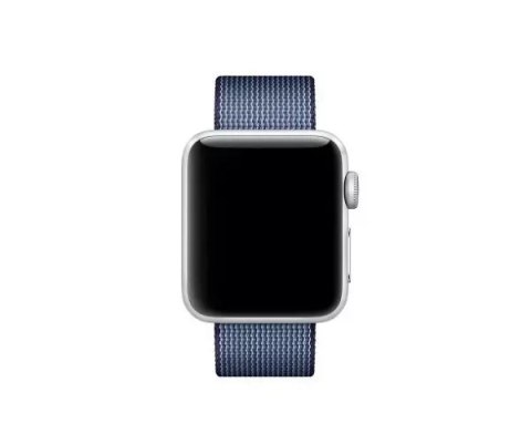 Marka niezdefiniowana Pasek Apple Watch MPW82ZM/A 42/44/45mm Woven Nylon Band granatowy/navy Marka niezdefiniowana Pasek Apple Watch MPW82ZM/A 42/44/45mm Woven Nylon Band granatowy/navy
