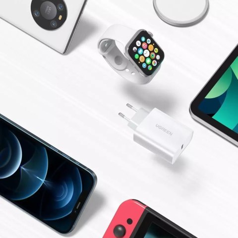 UGreen Ładowarka sieciowa UGREEN USB Power Delivery 3.0 Quick Charge 4.0+ 20W 3A biały (60450) UGreen Ładowarka sieciowa UGREEN USB Power Delivery 3.0 Quick Charge 4.0+ 20W 3A biały (60450)