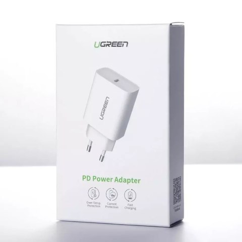 UGreen Ładowarka sieciowa UGREEN USB Power Delivery 3.0 Quick Charge 4.0+ 20W 3A biały (60450) UGreen Ładowarka sieciowa UGREEN USB Power Delivery 3.0 Quick Charge 4.0+ 20W 3A biały (60450)