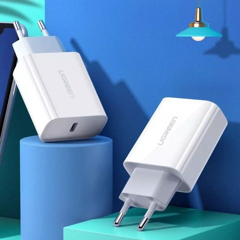 UGreen Ładowarka sieciowa UGREEN USB Power Delivery 3.0 Quick Charge 4.0+ 20W 3A biały (60450) UGreen Ładowarka sieciowa UGREEN USB Power Delivery 3.0 Quick Charge 4.0+ 20W 3A biały (60450)