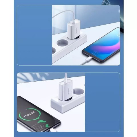 UGreen Ładowarka sieciowa UGREEN USB Power Delivery 3.0 Quick Charge 4.0+ 20W 3A biały (60450) UGreen Ładowarka sieciowa UGREEN USB Power Delivery 3.0 Quick Charge 4.0+ 20W 3A biały (60450)