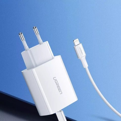 UGreen Ładowarka sieciowa UGREEN USB Power Delivery 3.0 Quick Charge 4.0+ 20W 3A biały (60450) UGreen Ładowarka sieciowa UGREEN USB Power Delivery 3.0 Quick Charge 4.0+ 20W 3A biały (60450)
