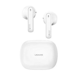 Usams Słuchawki Bluetooth 5.0 USAMSTWS SM series bezprzewodowe biały/white BHUSM01 (US-SM001)