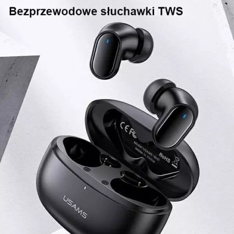Usams Słuchawki Bluetooth 5.1 USAMS TWS BH series bezprzewodowe czarny/black BHUBH01 Usams Słuchawki Bluetooth 5.1 USAMS TWS BH series bezprzewodowe czarny/black BHUBH01