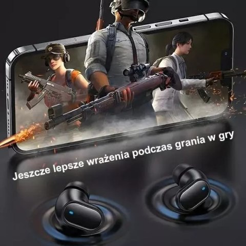 Usams Słuchawki Bluetooth 5.1 USAMS TWS BH series bezprzewodowe czarny/black BHUBH01 Usams Słuchawki Bluetooth 5.1 USAMS TWS BH series bezprzewodowe czarny/black BHUBH01