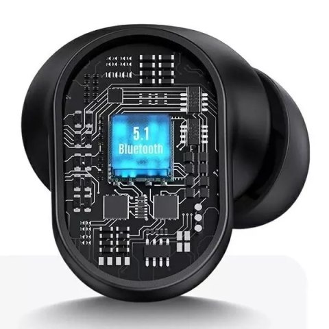 Usams Słuchawki Bluetooth 5.1 USAMS TWS BH series bezprzewodowe czarny/black BHUBH01 Usams Słuchawki Bluetooth 5.1 USAMS TWS BH series bezprzewodowe czarny/black BHUBH01