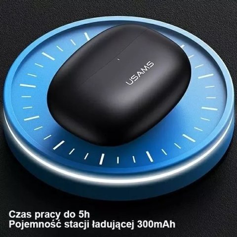 Usams Słuchawki Bluetooth 5.1 USAMS TWS BH series bezprzewodowe czarny/black BHUBH01 Usams Słuchawki Bluetooth 5.1 USAMS TWS BH series bezprzewodowe czarny/black BHUBH01