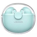 Usams Słuchawki Bluetooth 5.1 USAMS TWS BU series bezprzewodowe zielony/green BHUBU03