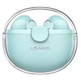 Usams Słuchawki Bluetooth 5.1 USAMS TWS BU series bezprzewodowe zielony/green BHUBU03