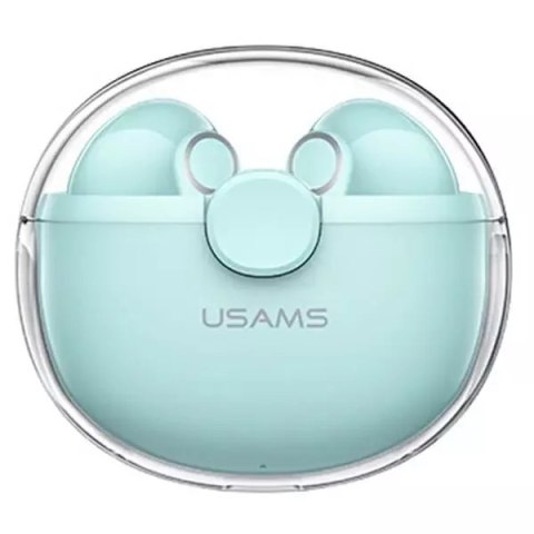 Usams Słuchawki Bluetooth 5.1 USAMS TWS BU series bezprzewodowe zielony/green BHUBU03 Usams Słuchawki Bluetooth 5.1 USAMS TWS BU series bezprzewodowe zielony/green BHUBU03